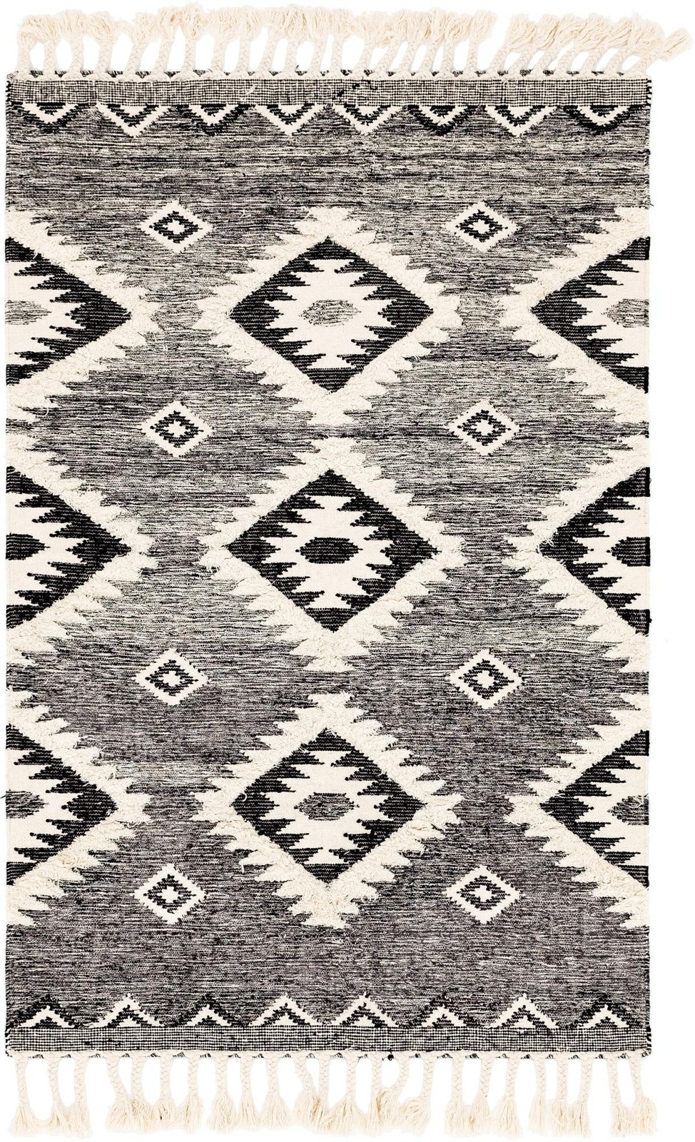5' 1 x 8' Amaranth · Diamond Wool Rug, charcoal