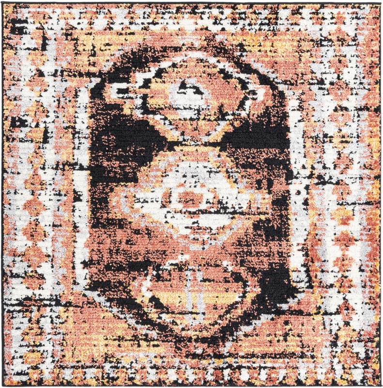 Corbin · Medallion rug, terracotta