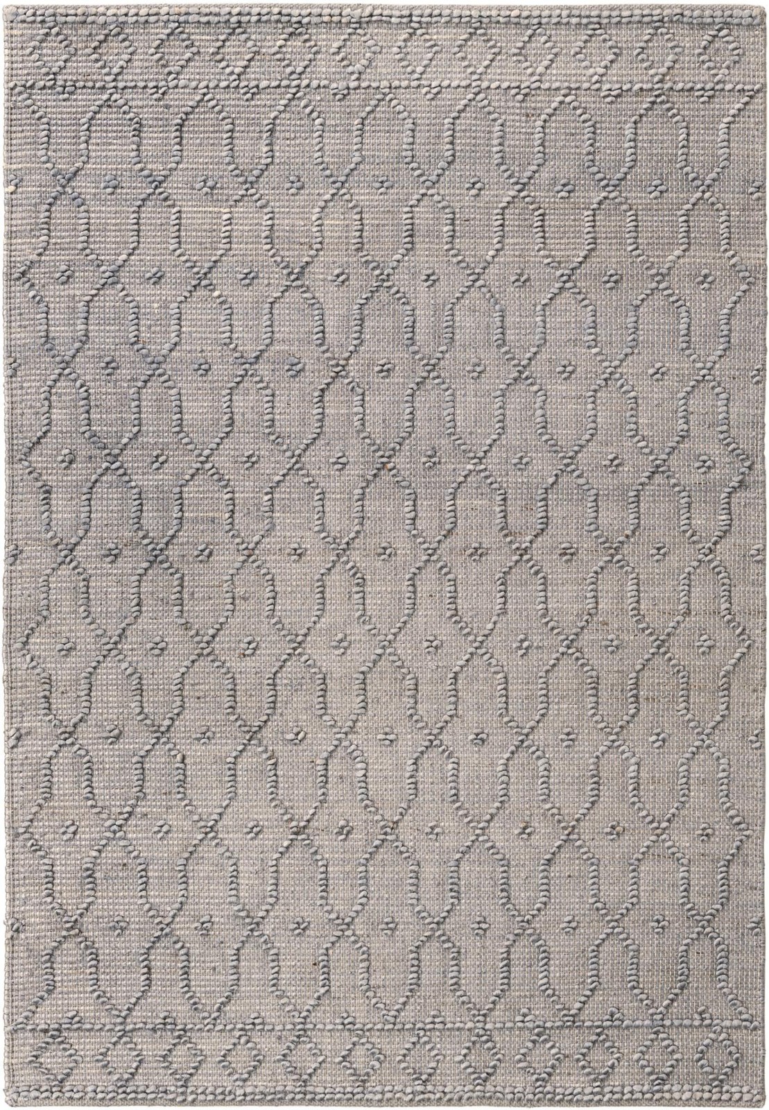 4' 1 x 6' 1 Ringwood · Lattice rug, heathered gray