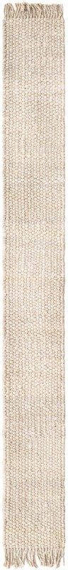 1' 2 x 10' Ascot · Solid rug, white