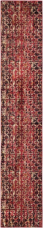 2' 2 x 12' Phoebe · Abstract rug, burgundy