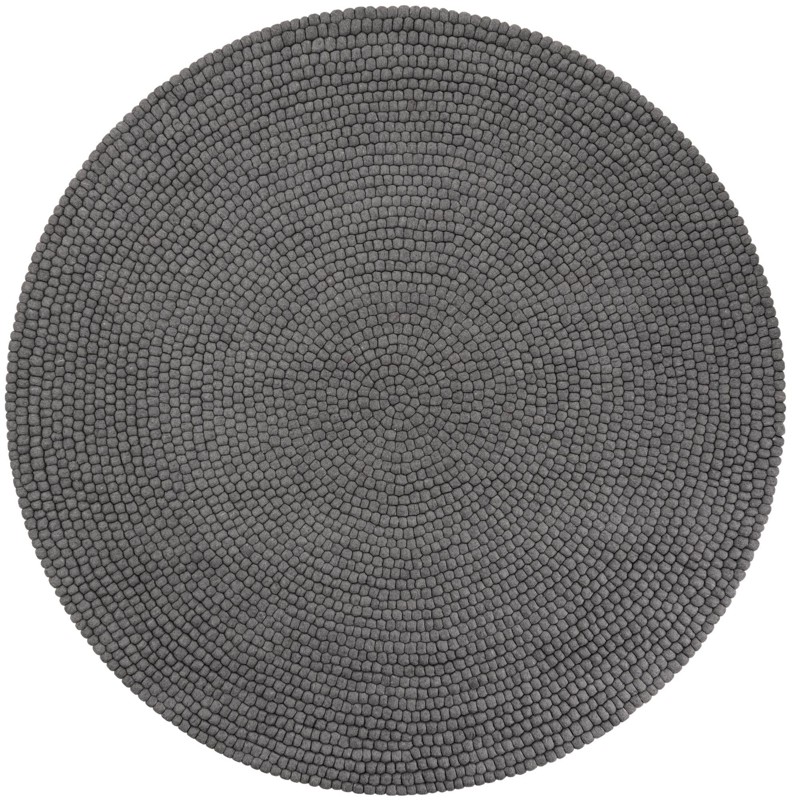 7' 10 x 7' 10 Hawthorne · Solid Wool Rug, gray