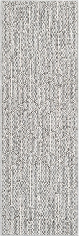 Jasper · Geometric Outdoor Rug, light gray
