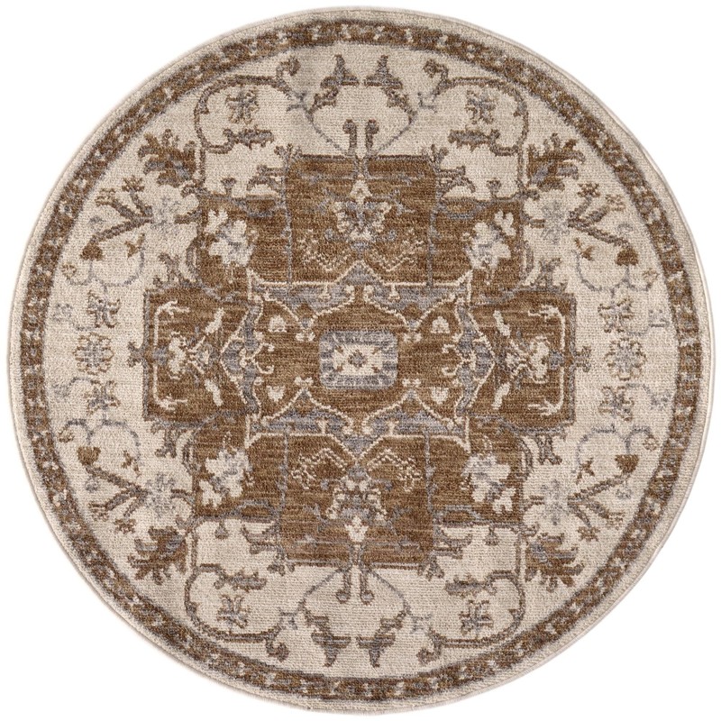Colter · Border rug, beige and ivory