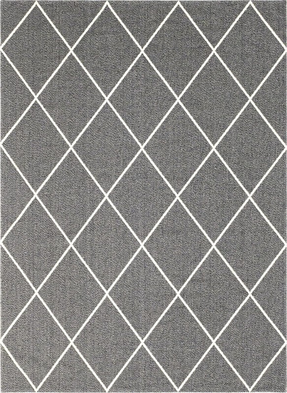 7' 5 x 10' Elwood · Diamond rug, anthracite