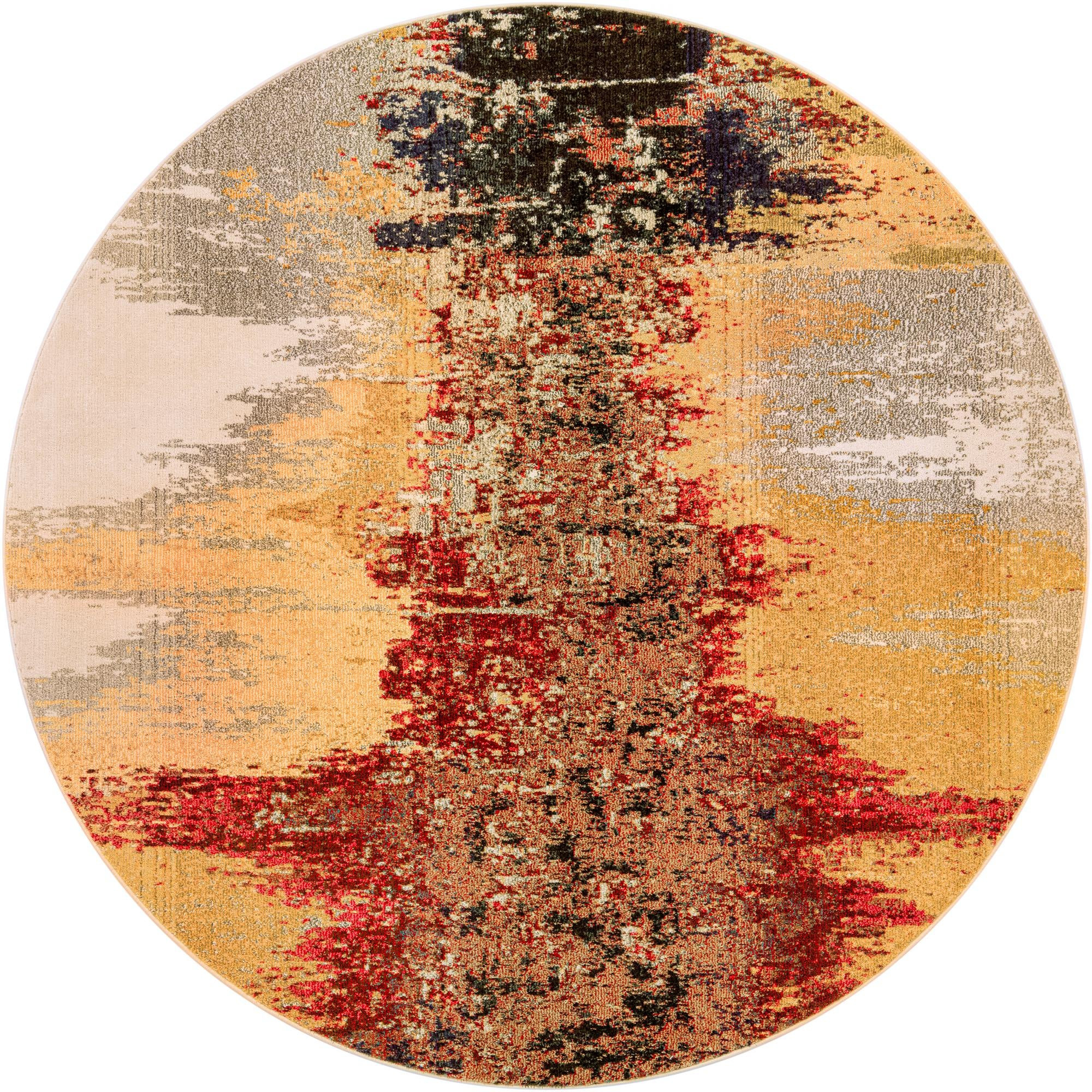 8' x 8' Hutchins · Abstract Washable Rug