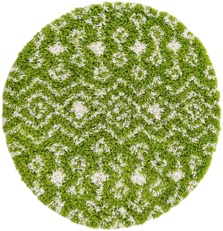 3' x 3' Bayley · Chevron Shag Rug, green