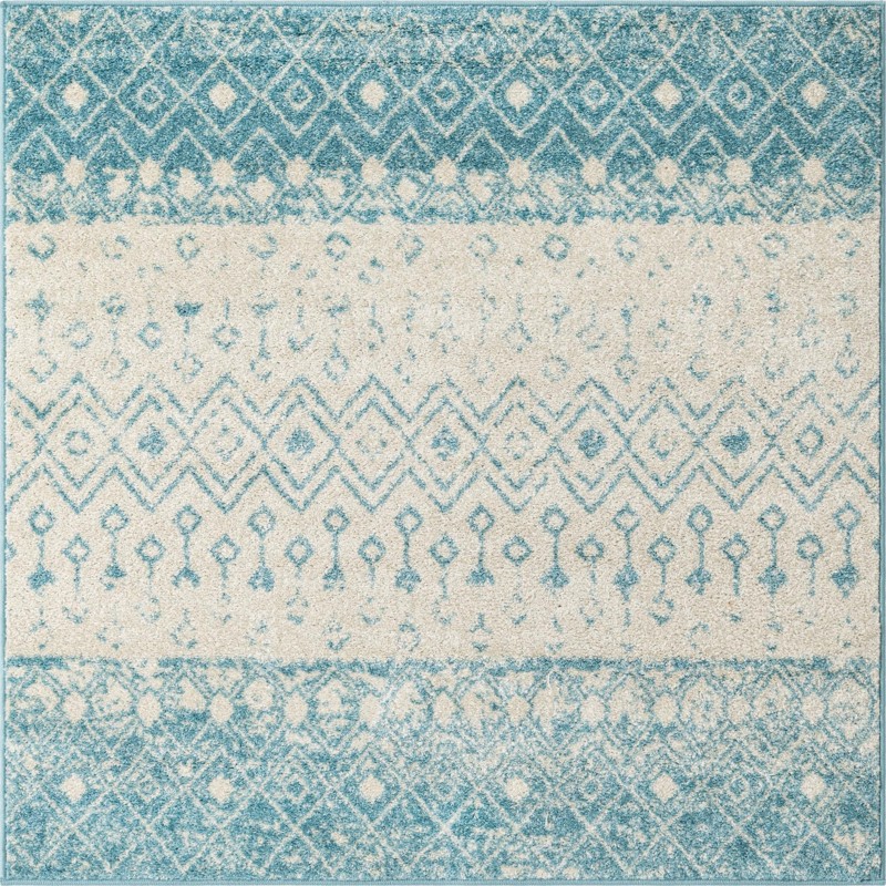 5' 3 x 5' 3 Vernon · Border rug