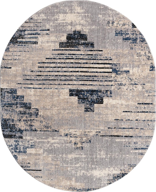 8' x 10' Amarillo · Abstract rug, gray