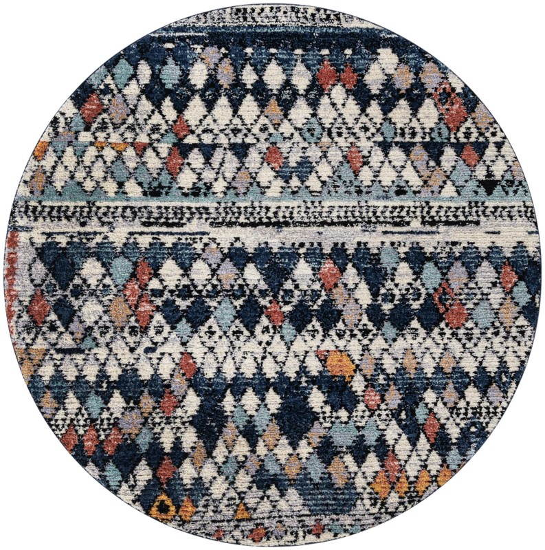 7' 10 x 7' 10 Walker · Border rug, multi