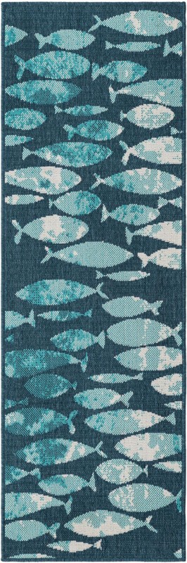 Sargent · Pictoral Outdoor Rug, blue