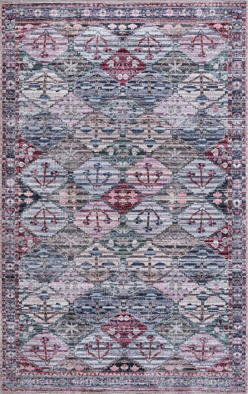 5' 3 x 8' Radley · Geometric diamond Washable Rug, multi