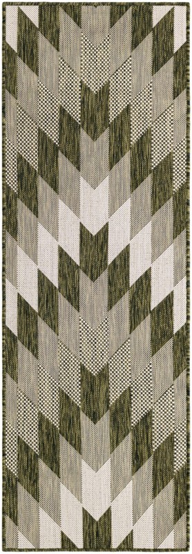 Morrell · Checkered Outdoor Rug, green