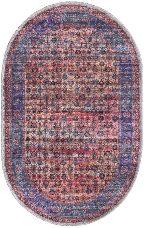 2' x 3' Croft · Persian Washable Rug, antique pink and blue