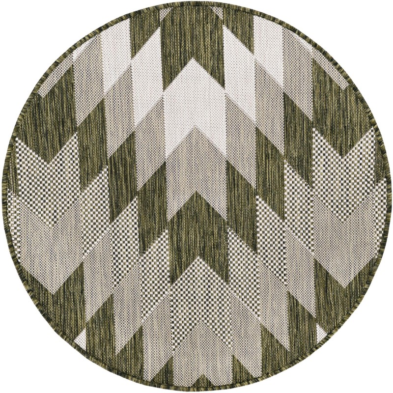 Morrell · Chevron Outdoor Rug, green