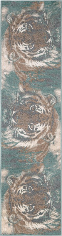 Aubrey · Tiger stripe rug, multi