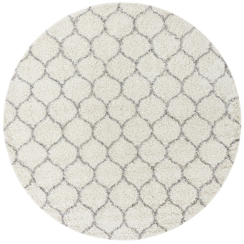 10' x 10' Barnett · Lattice Shag Rug, ivory