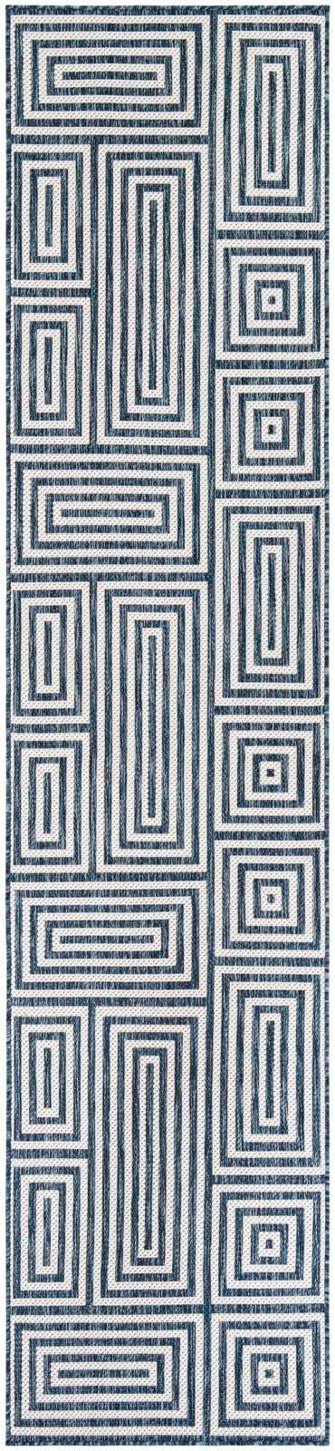 2' 7 x 12' Cumberland · Geometric Outdoor Rug, blue
