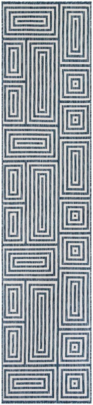 2' 7 x 12' Cumberland · Geometric Outdoor Rug, blue