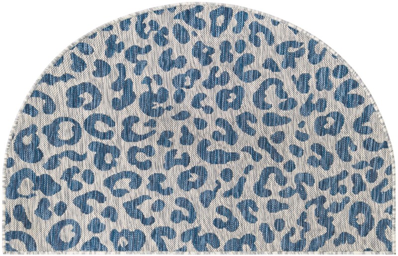 2' 7 x 4' Cardamom · Animal print Outdoor Rug, blue