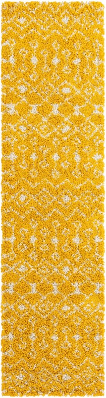 2' 7 x 10' Bayley · Diamond Shag Rug, yellow