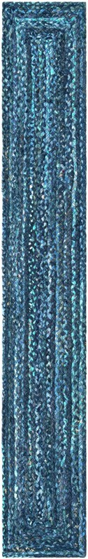 1' 2 x 8' Heywood · Border Chindi Rug, blue