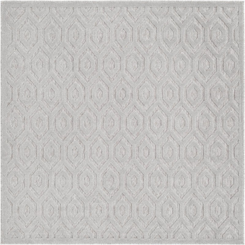 Roanoke · Geometric Outdoor Rug, grey