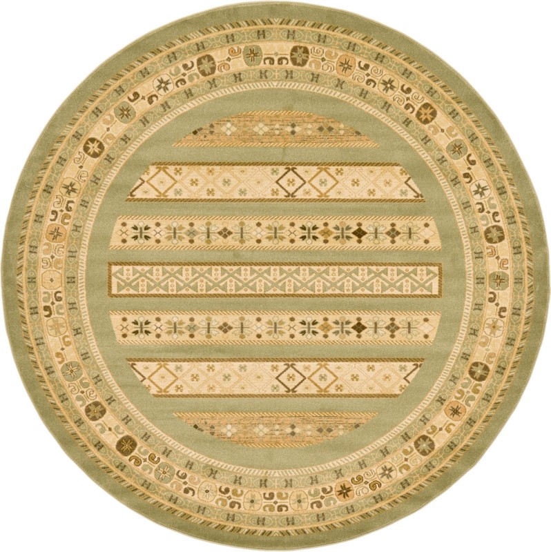 8' x 8' Pratt · Border rug