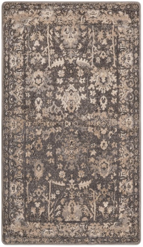 3' 3 x 5' 3 Leacock · Border rug, gray