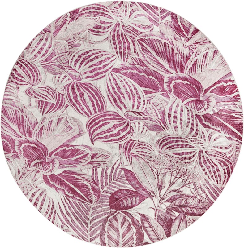 Herrick · Floral / botanical rug, fuschia