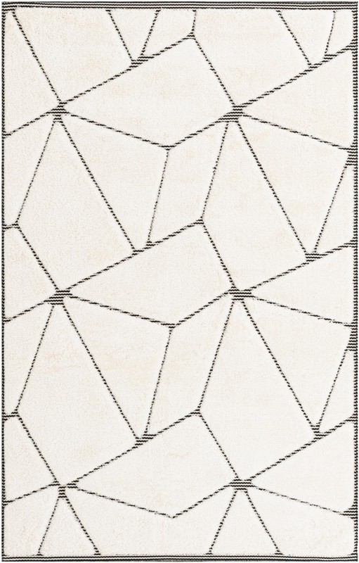 5' 3 x 8' Sutter · Geometric rug, ivory white