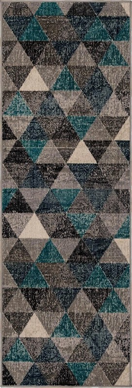 Luttrell · Geometric rug, grey