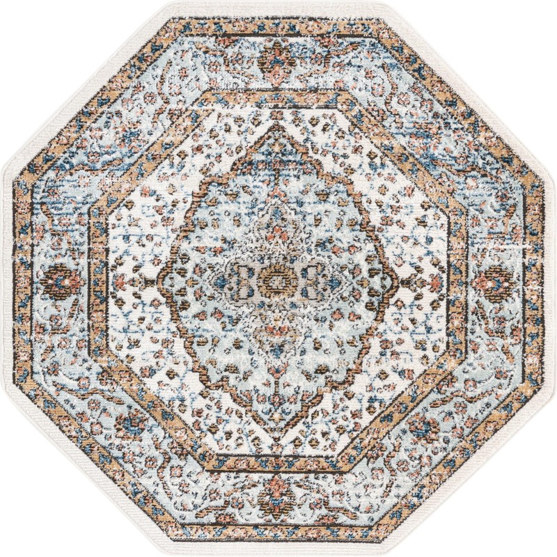 Gideon · Border rug, ivory