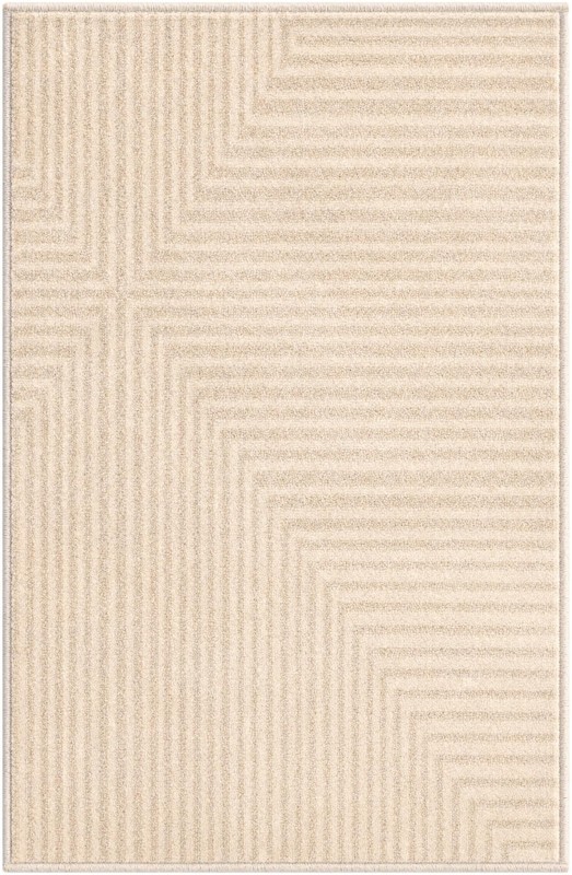 2' x 3' Kinnear · Geometric rug, ivory