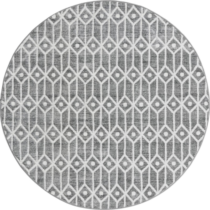 Vincent · Diamond rug, grey