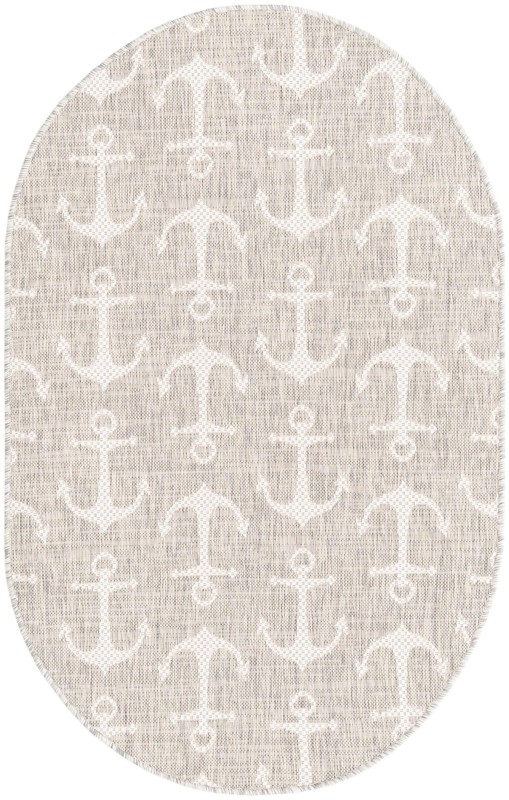 3' x 5' 3 Millbrook · Anchor Outdoor Rug, gray and ivory