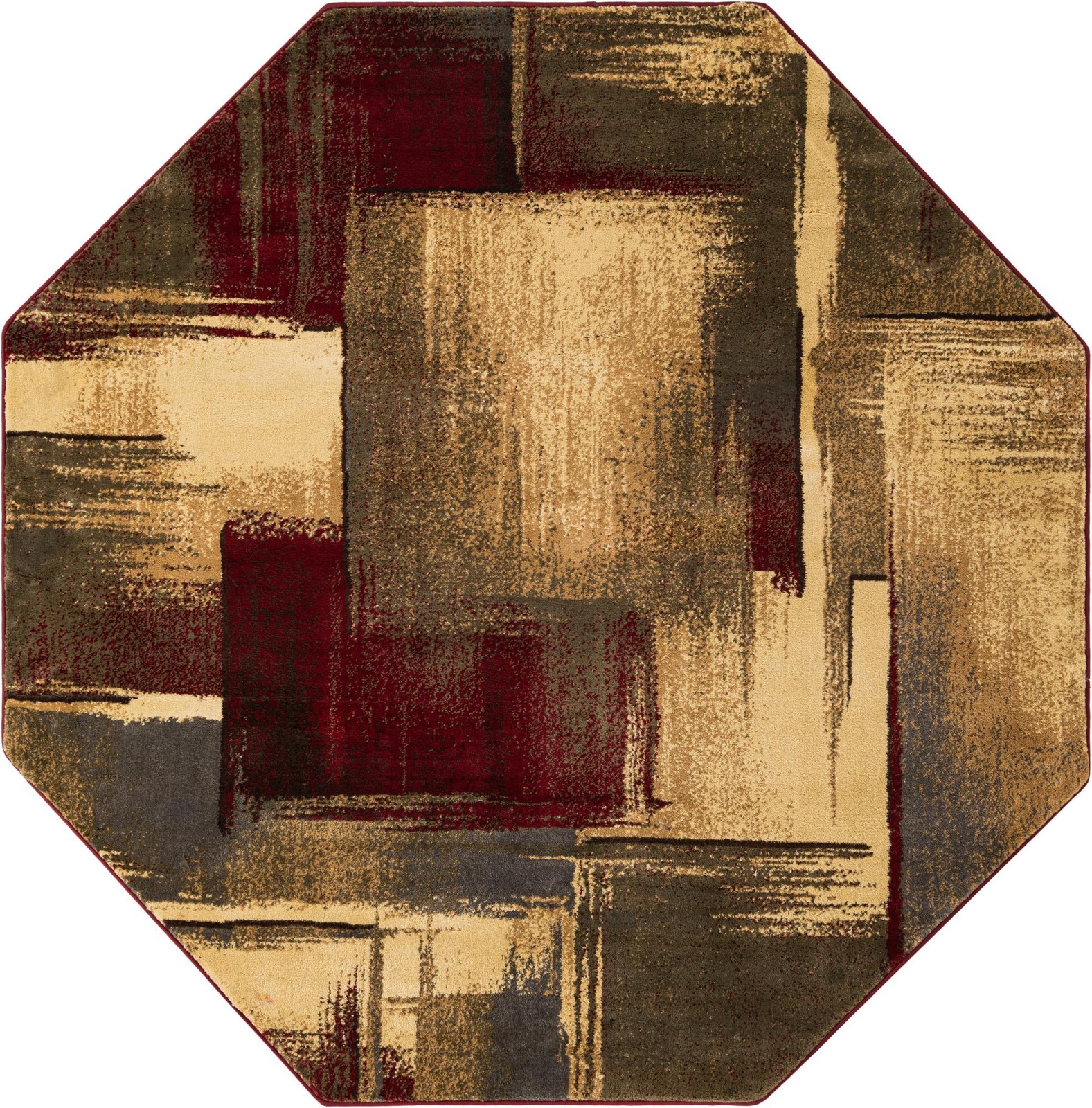 7' x 7' Flynn · Abstract rug, beige