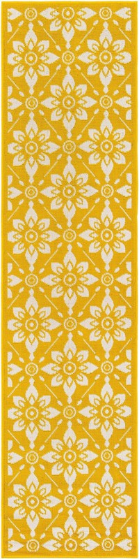 Selwyn · Floral / botanical Outdoor Rug, yellow