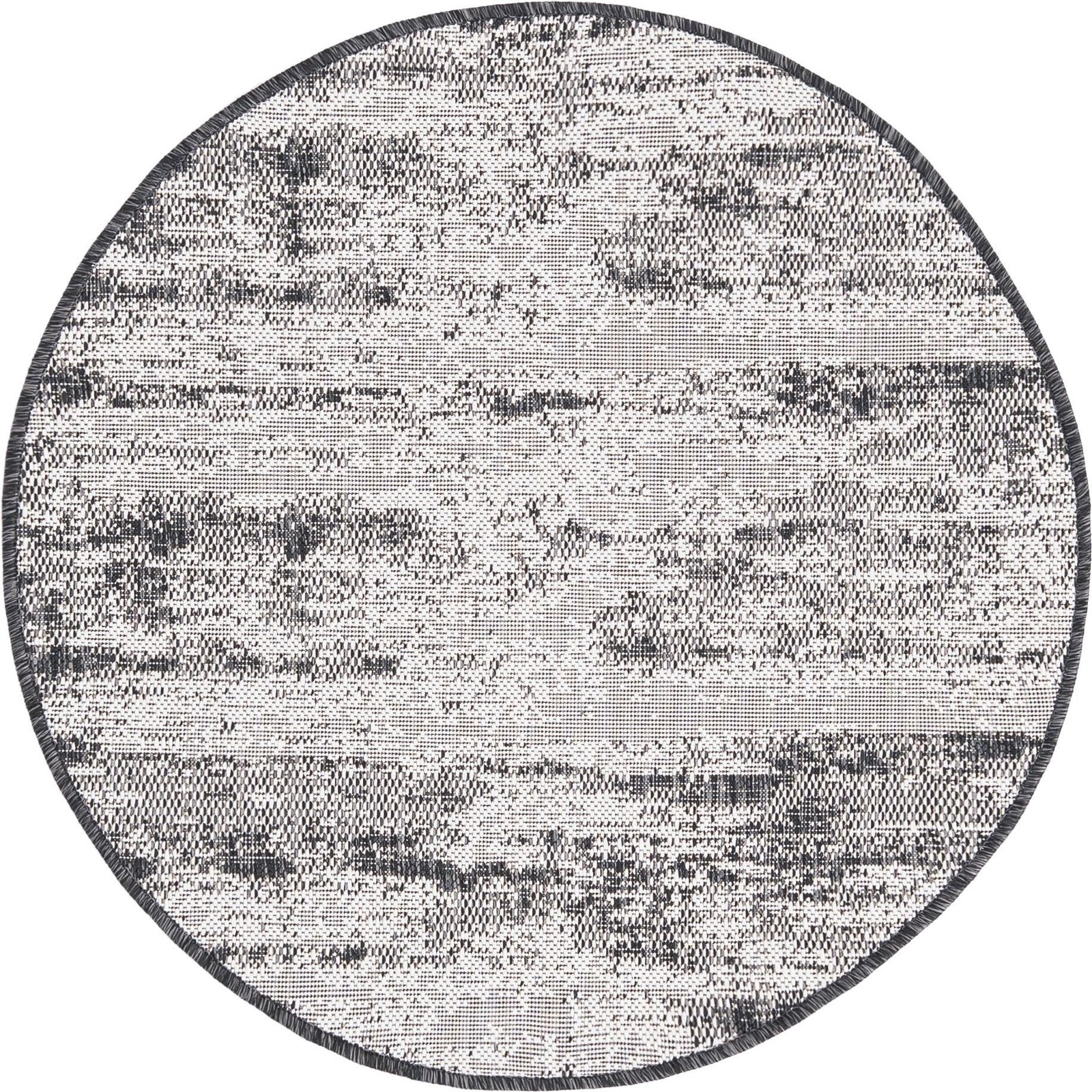 3' x 3' Henley · Abstract Outdoor Rug, charcoal