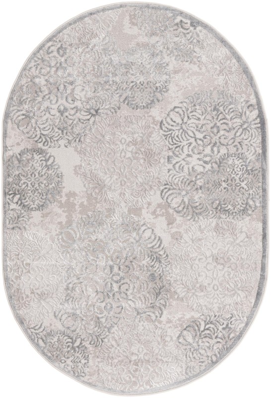 Sequoia · Floral / botanical rug, gray