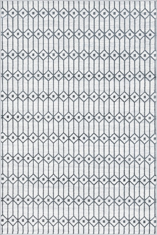 Wharton · Diamond rug, white