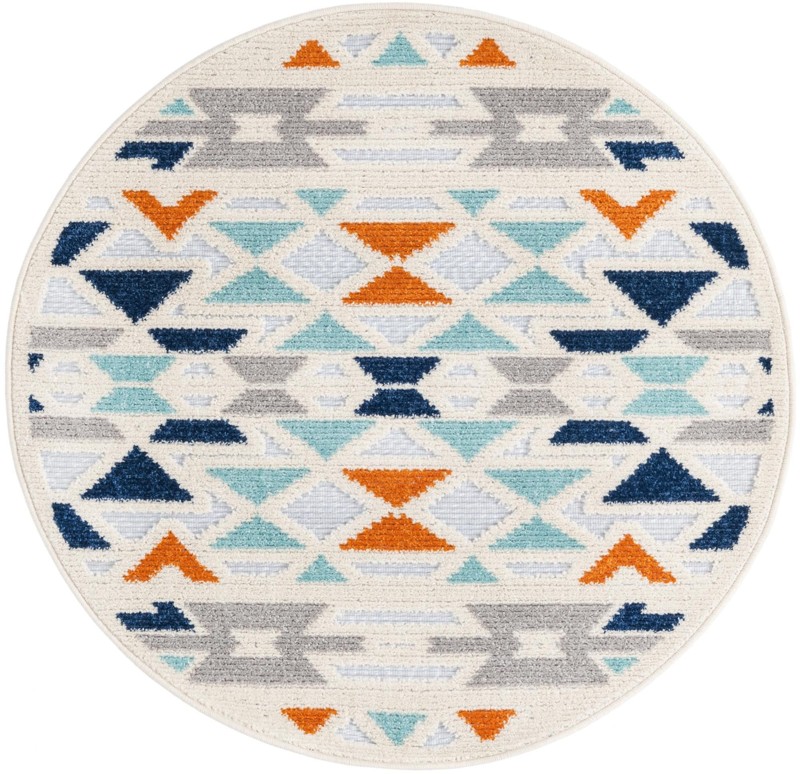 3' 3 x 3' 3 Barrington · Geometric Outdoor Rug, gray