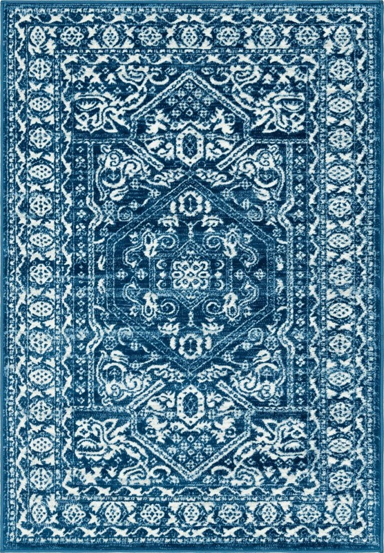 Chamomile · Border rug, blue