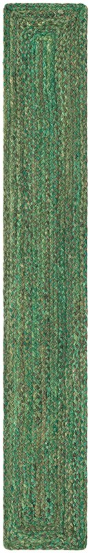 1' 2 x 8' Heywood · Striped Chindi Rug, green