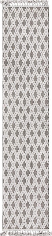 2' 7 x 12' Goshen · Diamond rug, charcoal