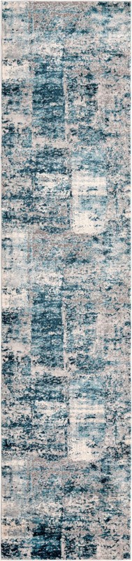 2' 7 x 12' Evanston · Abstract rug, blue