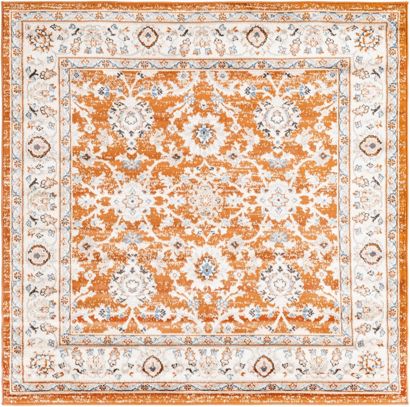 Reuben · Border rug, rust red