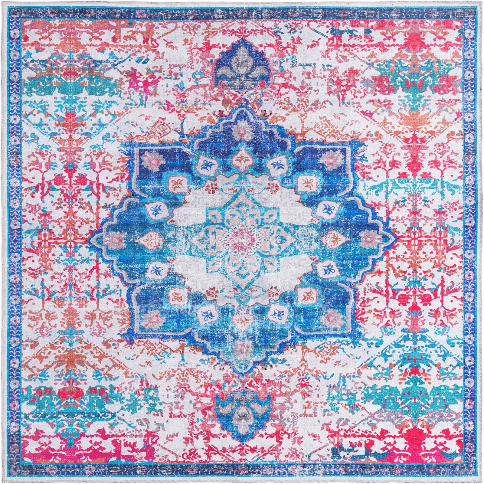 7' 10 x 7' 10 Rideout · Border Washable Rug