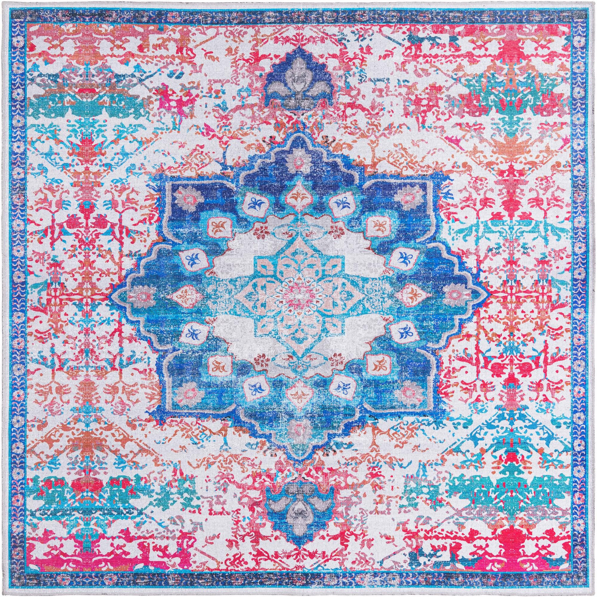 7' 10 x 7' 10 Rideout · Border Washable Rug