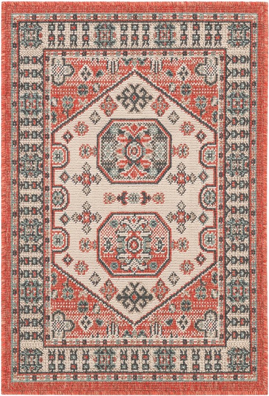 2' x 3' Calvin · Border Outdoor Rug, multi